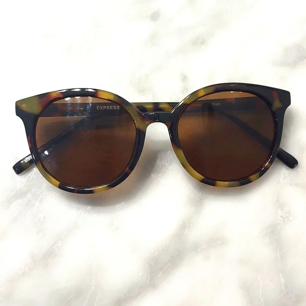SET OF 2 Express Tortoise Frame Sunglasses 100% UV Protection
